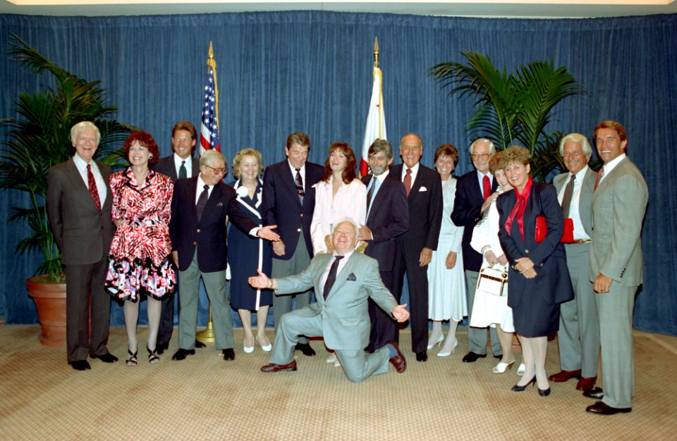 President Ronald Reagan at a Fundraiser Luncheon for Senator Pete Wilson