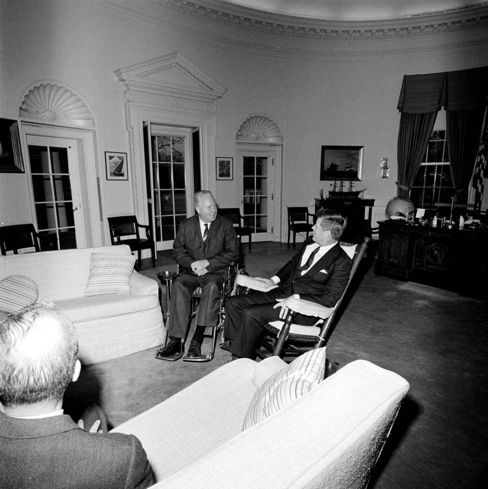 President John F. Kennedy with John F. Collins