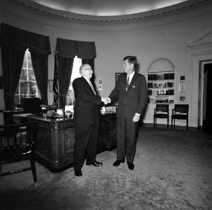 President John F. Kennedy with Representative Charles A. Buckley (New York) (02)