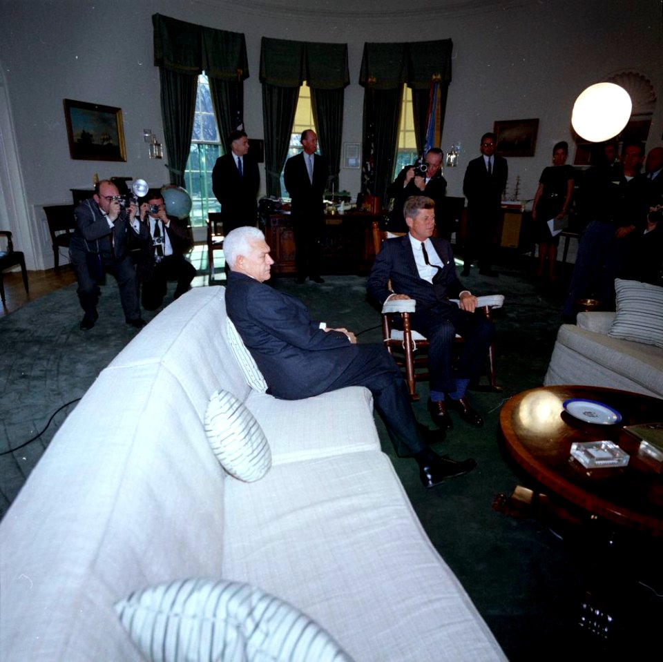 President John F. Kennedy with President-elect of the Dominican Republic, Dr. Juan E. Bosch