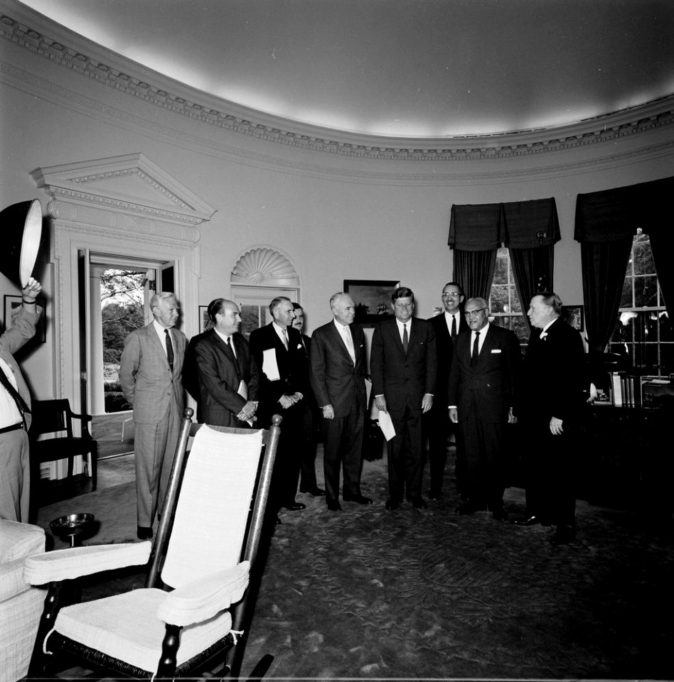 President John F. Kennedy with Members of the United Negro College Fund JFKWHP-ST-400-1-62