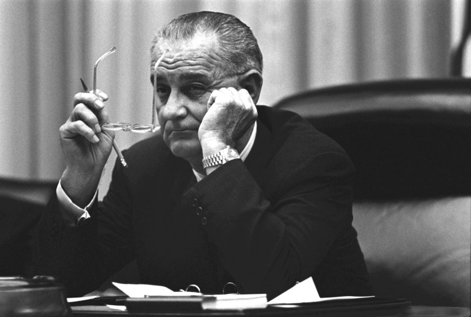President Johnson Cabinet Room July 1965