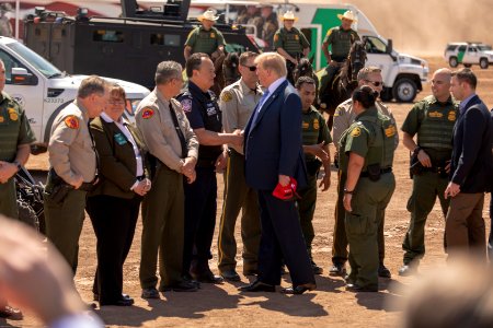 President Donald J. Trump visits the border wall near Calexico, CA - 46839576214