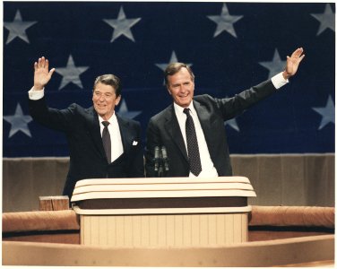 President Reagan and Vice-President Bush at the Republican National Convention, Dallas, TX - NARA - 198555 photo