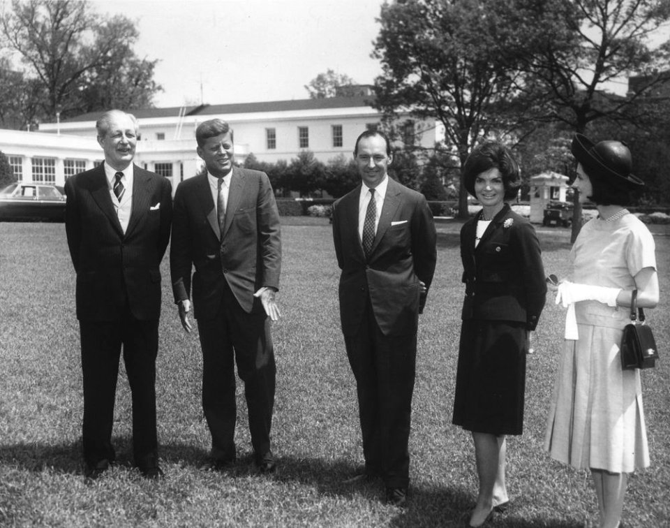 President John F. Kennedy with Prime Minister of Great Britain, Harold Macmillan (01)