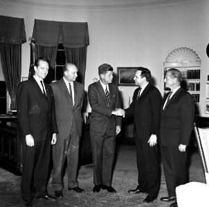 President John F. Kennedy with Western States Congressmen