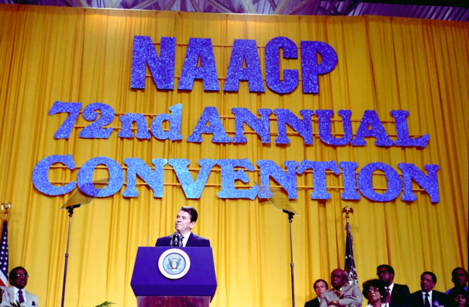 President Ronald Reagan Attending the 72nd Annual Convention of the National Association for the Advancement of Colored People