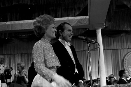 President Richard Nixon and First Lady Pat Nixon at the 1969 Inaugural Ball photo