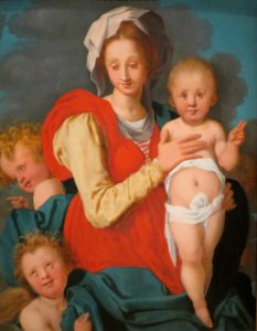 Madonna and Child with Two Angels, studio of Pontormo, California Palace of the Legion of Honor