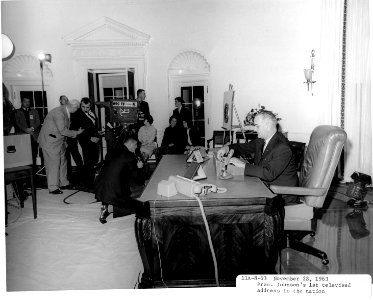 President Johnson Thanksgiving speech 1963 (1) photo