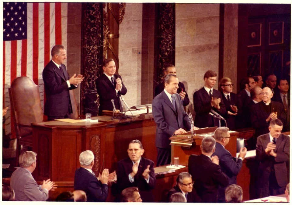 President Richard Nixon Making the State of the Union Address
