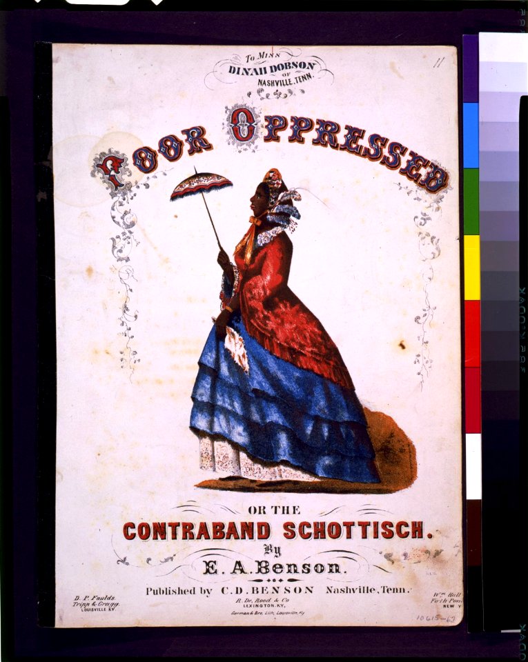 Poor oppressed or the contraband Schottisch, by E.A. Benson - German & Bro. lith., Louisville, Ky. LCCN93503168