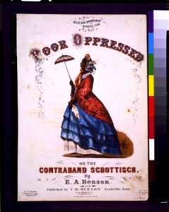 Poor oppressed or the contraband Schottisch, by E.A. Benson - German & Bro. lith., Louisville, Ky. LCCN93503168 photo