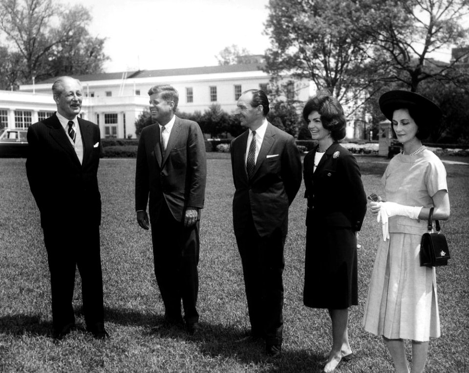 President John F. Kennedy with Prime Minister of Great Britain, Harold Macmillan (02)