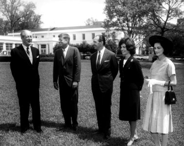 President John F. Kennedy with Prime Minister of Great Britain, Harold Macmillan (02) photo