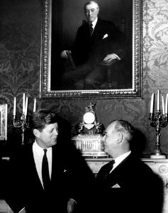 President John F. Kennedy with Prime Minister of New Zealand, Keith J. Holyoake