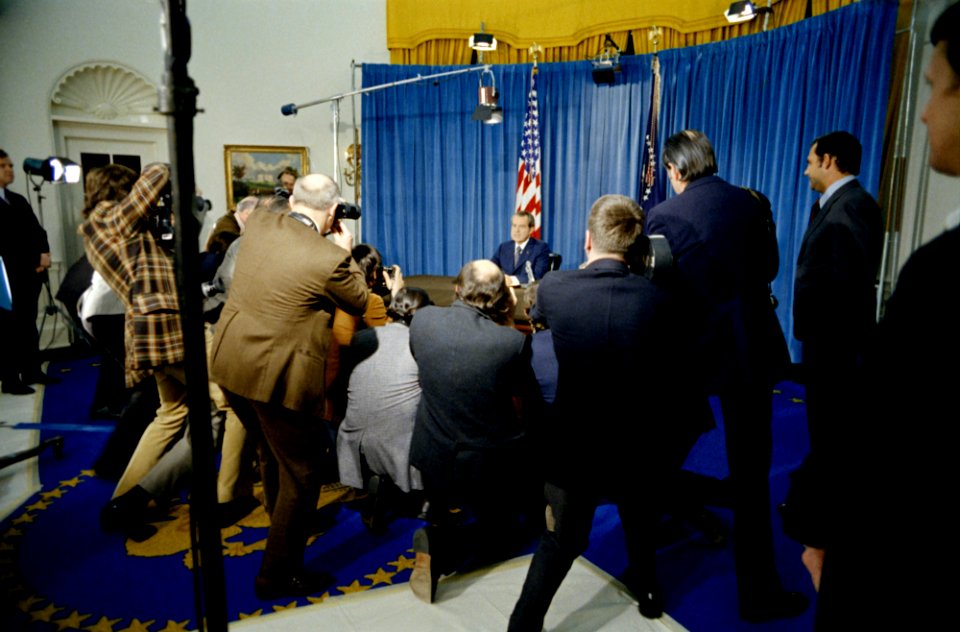 President Richard Nixon Announced the Preliminary Approval of the Agreement on Ending the War and Restoring Peace in Vietnam