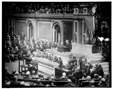 Pres. Wilson addressing Joint Session of Congress LOC hec.13599 photo