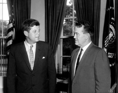 President John F. Kennedy Meets with Senator Quentin N. Burdick of North Dakota (02)
