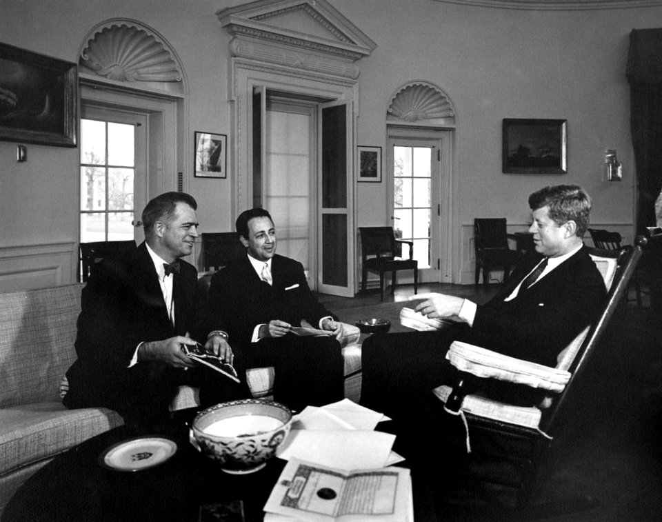 President John F. Kennedy Meets with the Ambassador of Morocco, Ali Bengelloun