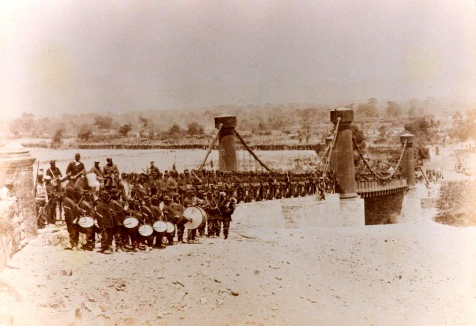 Regimiento Colchagua a la salida de Lurin