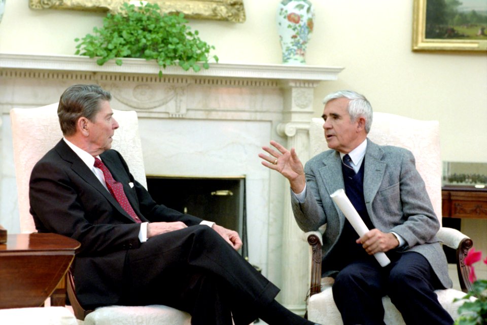President Ronald Reagan and Paul Laxalt