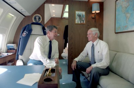 President Ronald Reagan and William French Smith