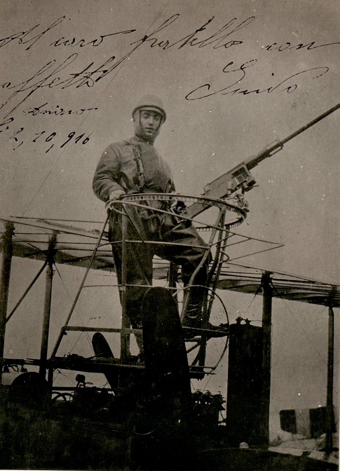 Reproduktion, Maschinengewehrturm eingebaut auf einem itl. Caproni Ca.3 (24-6.1917.) (BildID 15799181)
