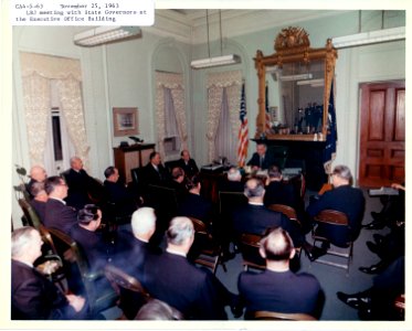 President Johnson with Governors