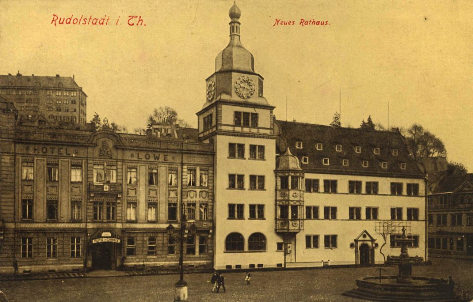 Rudolstadt, Thüringen - Neues Rathaus (Zeno Ansichtskarten)