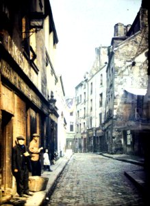 Rue Saint Médard autochrome collection Albert Kahn museum