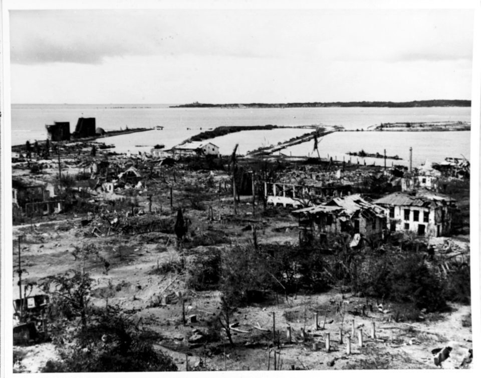 Ruins of Sumay, Guam in 1944