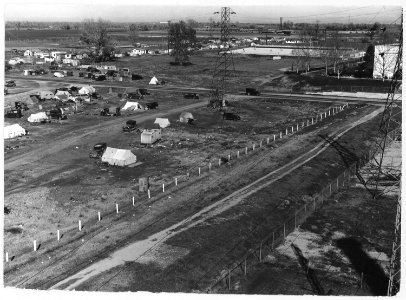 Sacramento, California. Squatter camp of agricultural labor migrants one-eighth mile outside limits . . . - NARA - 521747 photo