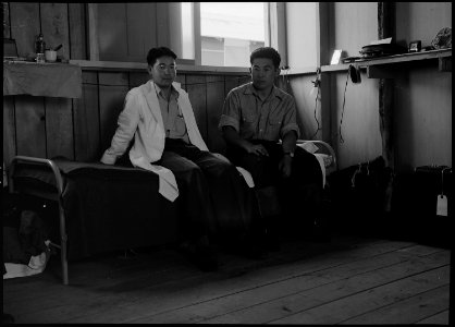 Sacramento, California. Masamichi Suzuki, and Bill Sugiyama, roommates of Harey Itano, at the Assem . . . - NARA - 537779