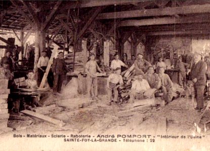 Sainte-Foy-la-Grande - scierie Pomport