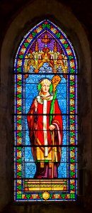 Saint-Eutrope, vitrail Gesta, Marsilly, Charente-Maritime, august 2015