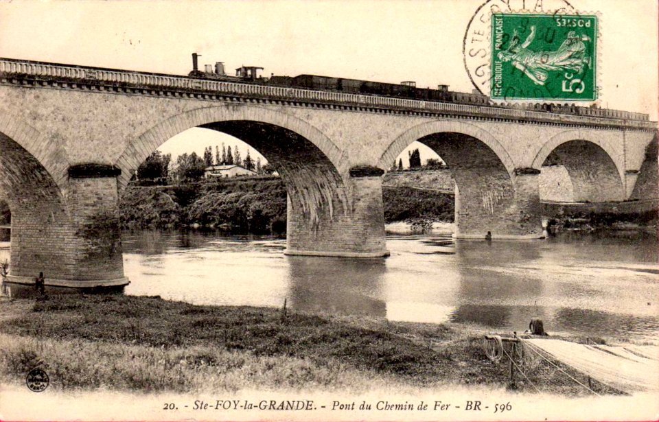 Sainte-Foy-la-Grande - pont du chemin-de-fer