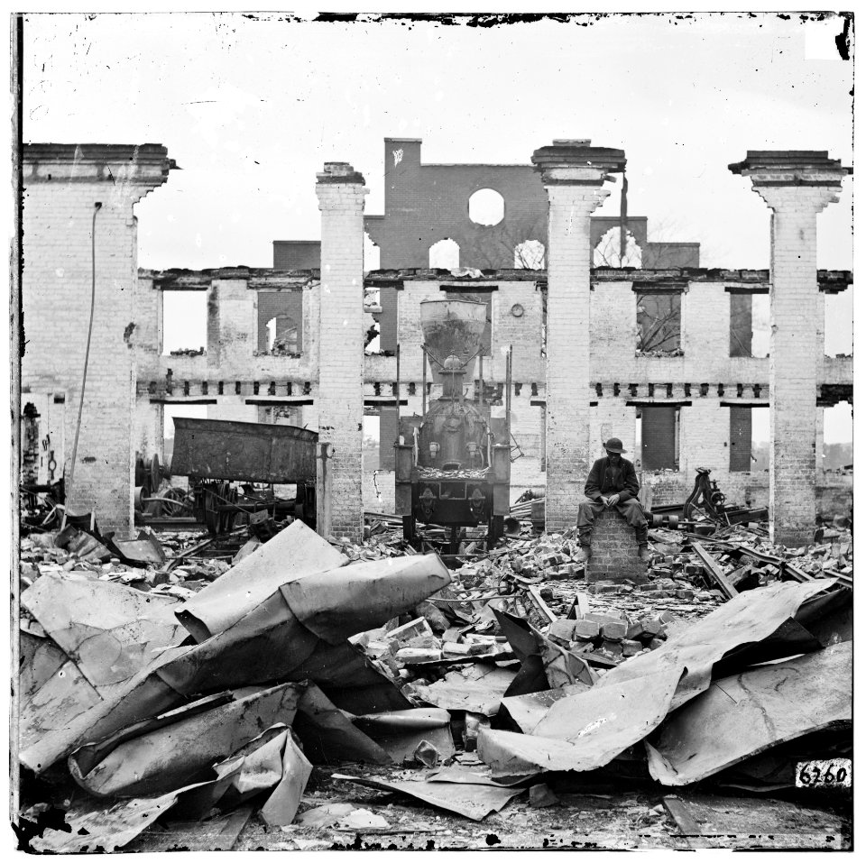 Ruins of richmond & petersburg railroad depot