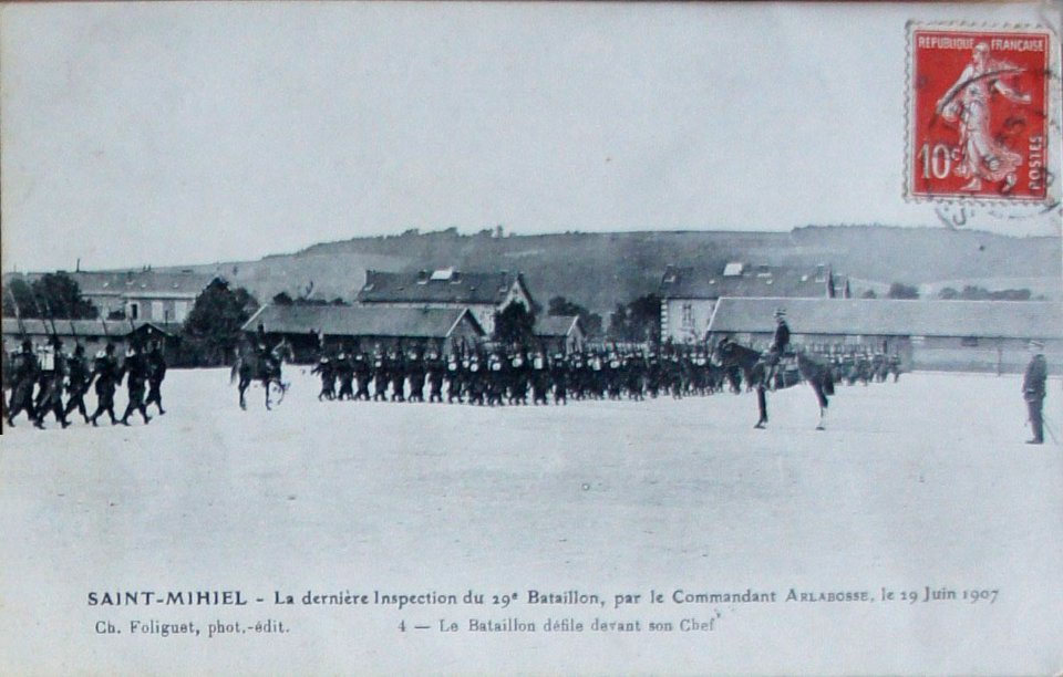 Saint-Mihiel caserne du 29 bat 8 V 1908 avers