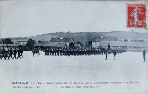 Saint-Mihiel caserne du 29 bat 8 V 1908 avers