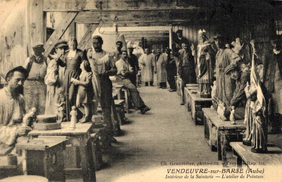 Sainterie de Vendeuvre sur Barse - Atelier de peinture