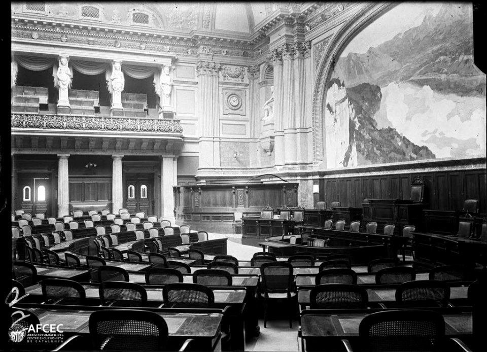Sala interior del Palau Federal seu del parlament nacional de Suïssa