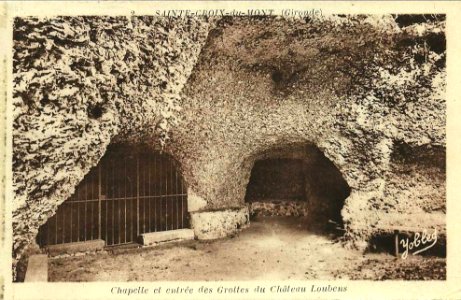 Sainte-Croix-du-Mont - château Loubens grottes 3