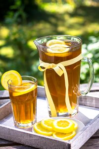 Ice tea summer lemon photo