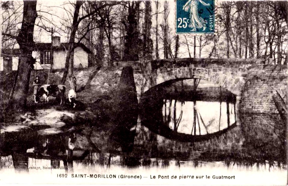 Saint-Morilon Pont de pierre