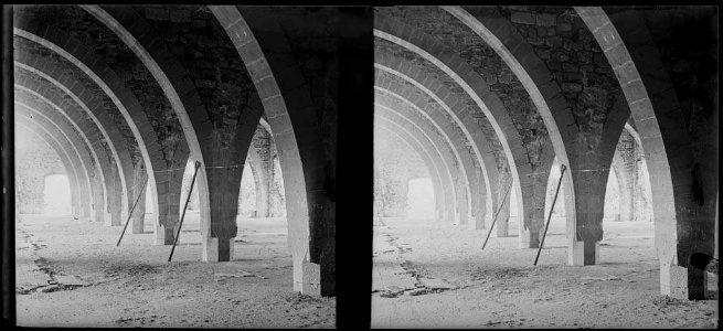 Sala del monestir de Poblet on hi havien els dormitoris dels frares