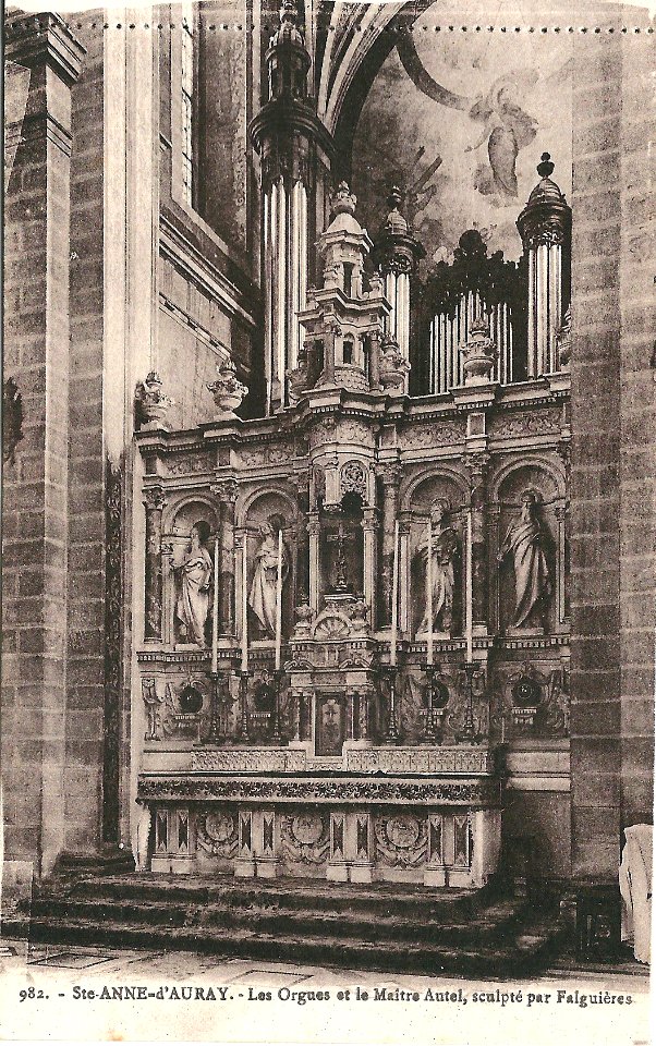 Sainte-Anne-d'Auray-FR-56-vers 1930-la basilique-intérieur-3
