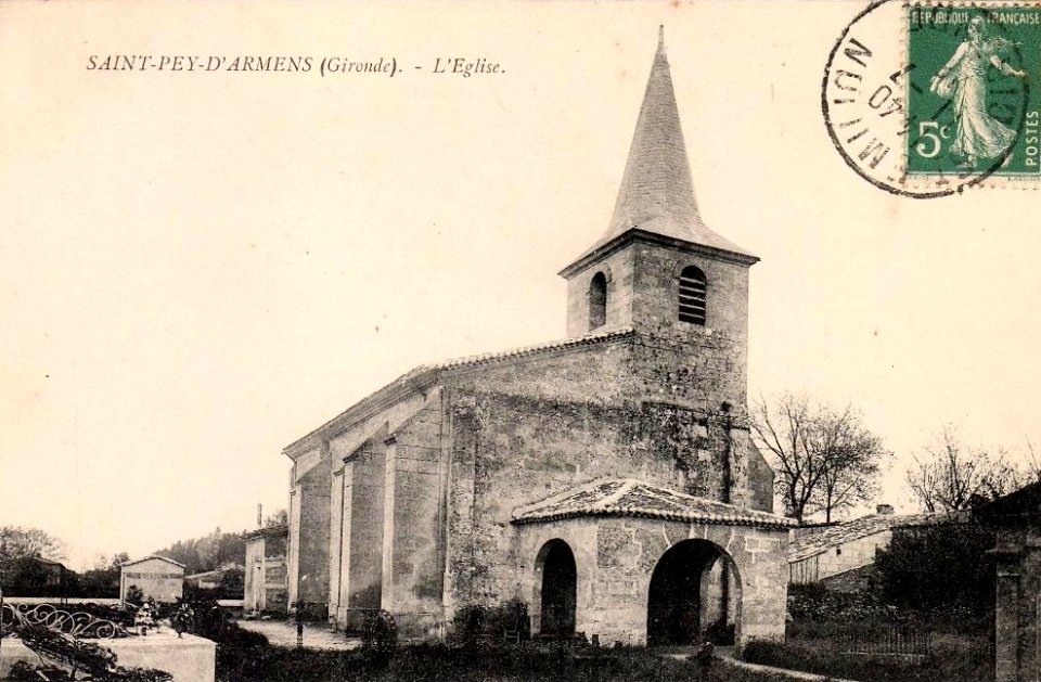 Saint-Pey-d'Armens - église 1