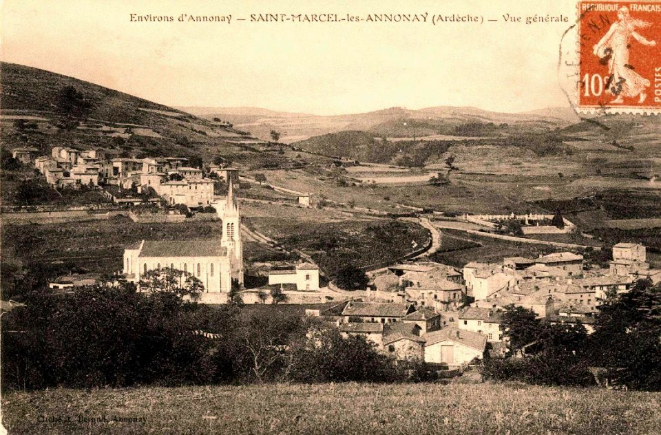 Saint-Marcel-lès-Annonay vue générale CPAB