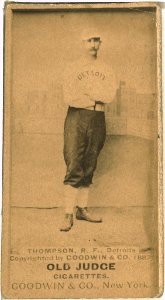 Sam Thompson, Detroit Wolverines, baseball card portrait LCCN2007686527